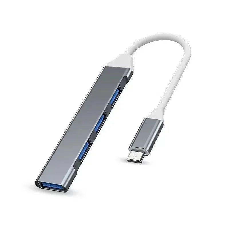 4-Port USB-C Hub 3.0 OTG Adapter for MacBook & Laptop USB-C Hub Axl Dark gray USB