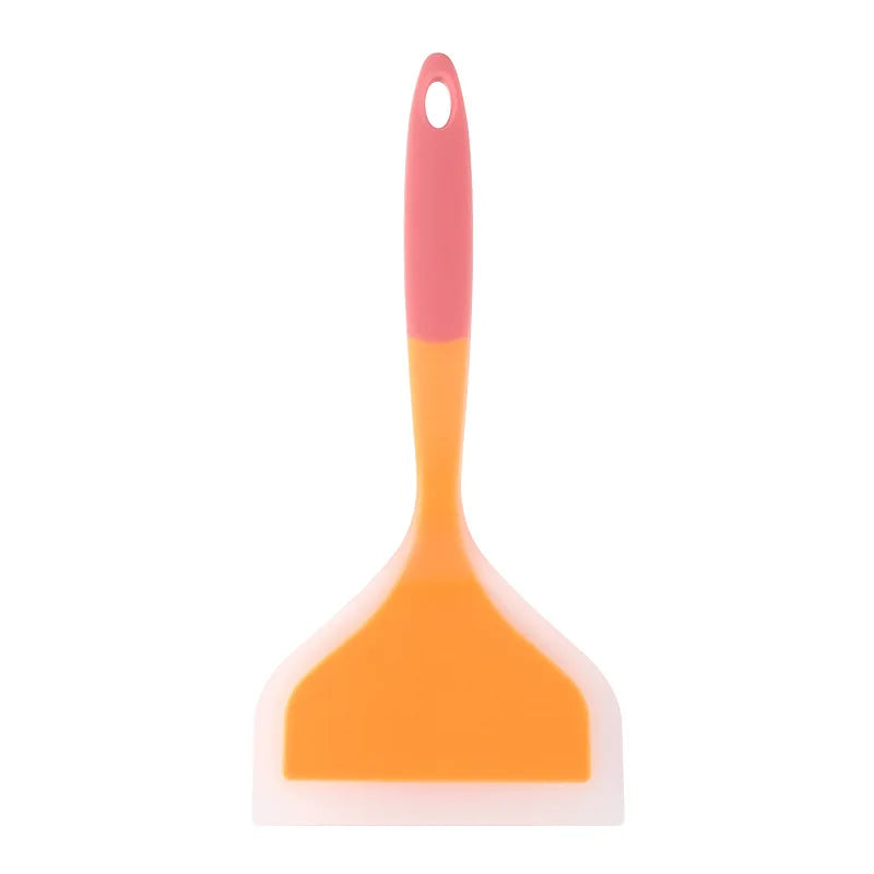 Wide Silicone Spatula for Non-Stick Pans & Omelettes Silicone Spatula Axl Tangerine