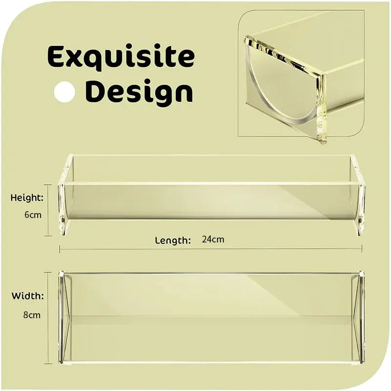 Clear Acrylic Cracker Serving Tray – Rectangular Food Display Acrylic Serving Tray Axl