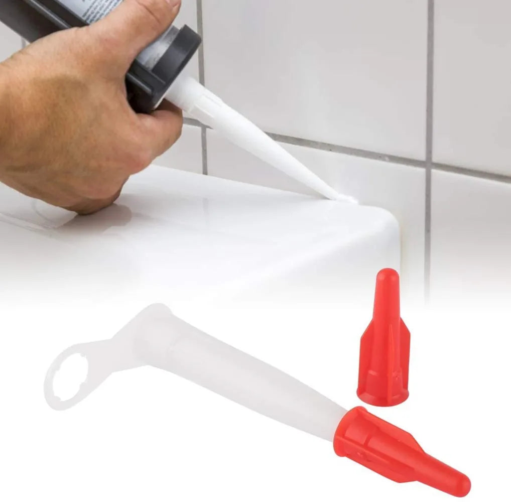 Silicone Caulking Nozzle Caps – Universal Re-Sealable Tips Caulking Nozzle Caps Axl