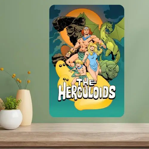 Herculoids Classic TV Show Metal Poster Sign | Retro Decor Metal Wall Sign Axl aluminum sign aluminum 40x30cm