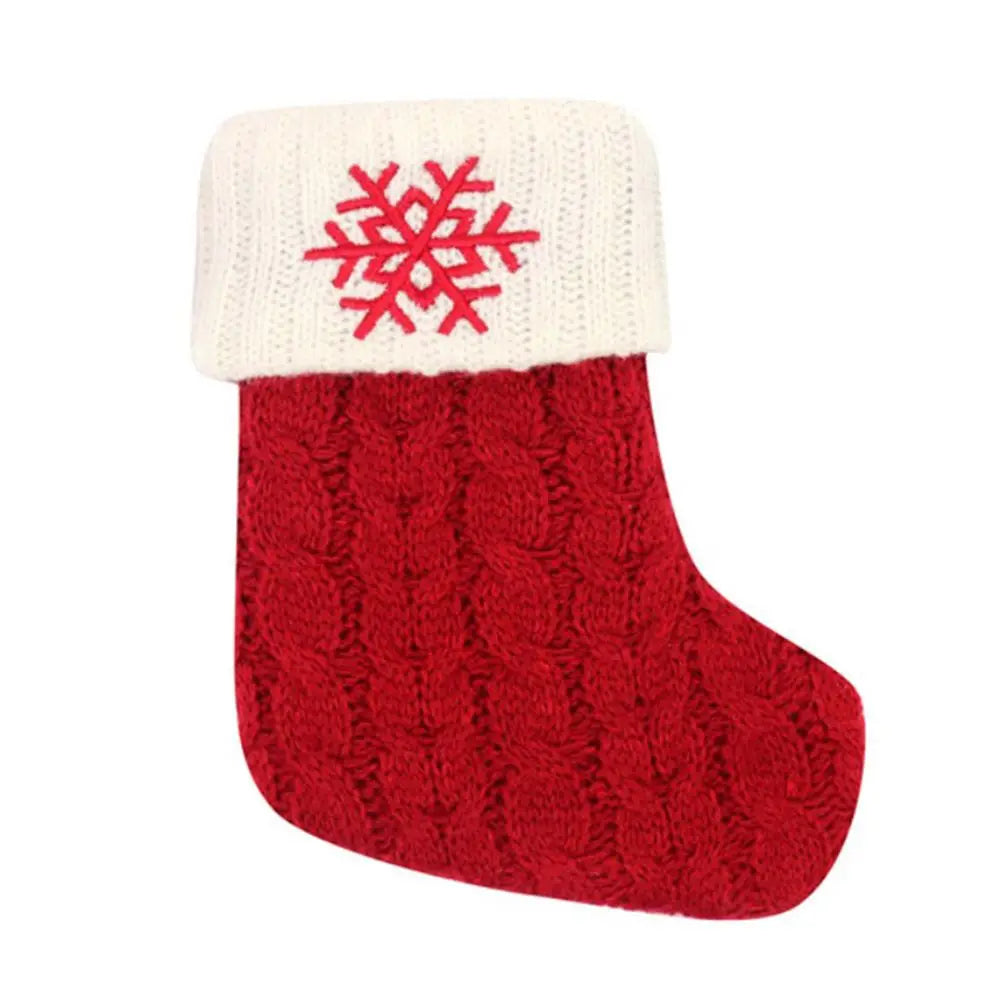 Knitted Christmas Stocking – Alphabet Letter Xmas Décor Gift