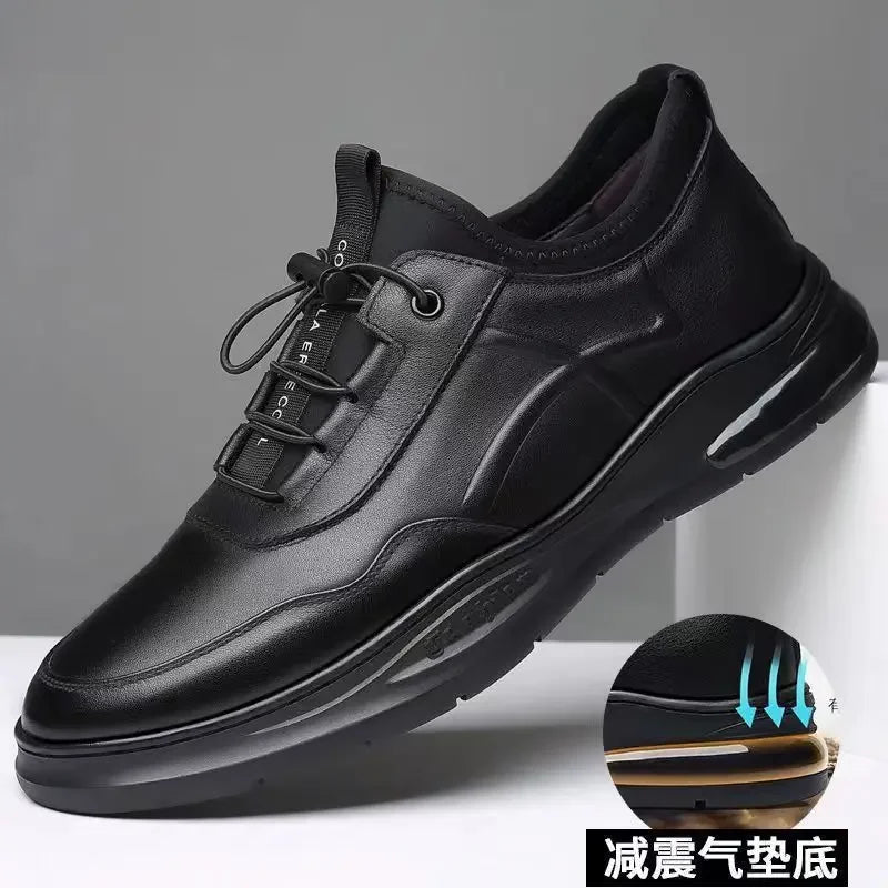 Men's Leather Casual Loafers – Breathable Non-Slip Shoes Men's Casual Loafers Axl