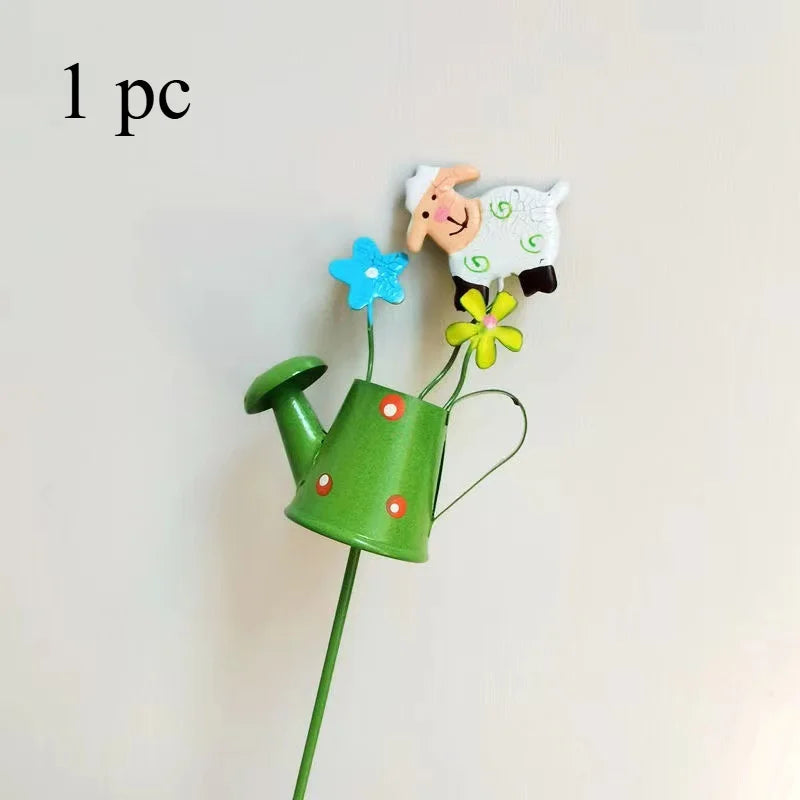 Colorful Metal Butterfly Garden Stakes – Outdoor Décor Ornaments Garden Stakes Axl sheep -1pc