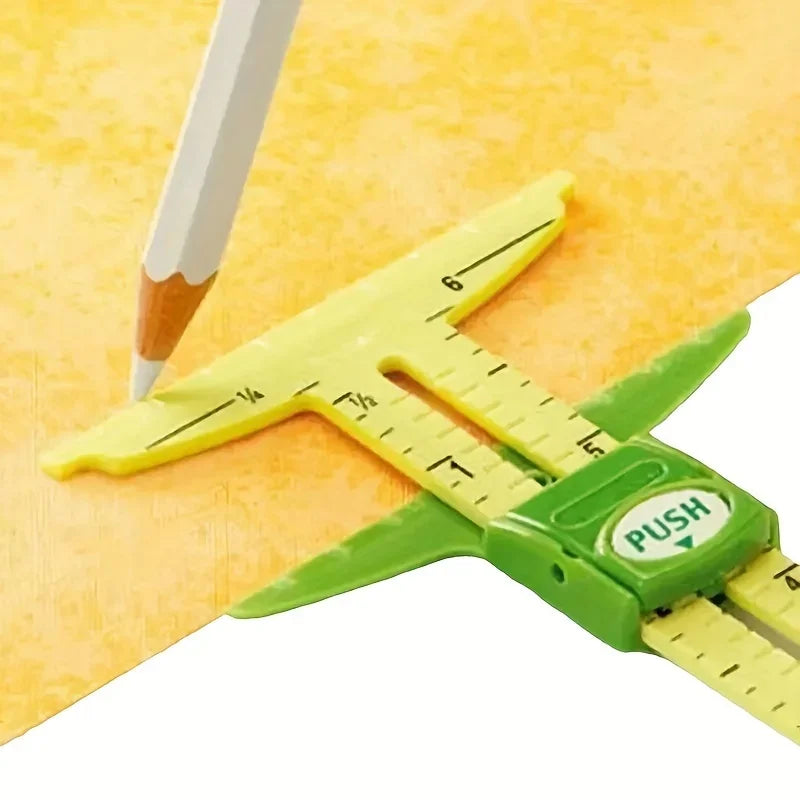 Sewing Sliding Gauge – Tailoring & Crafting Measuring Tool Sewing Measuring Gauge Axl