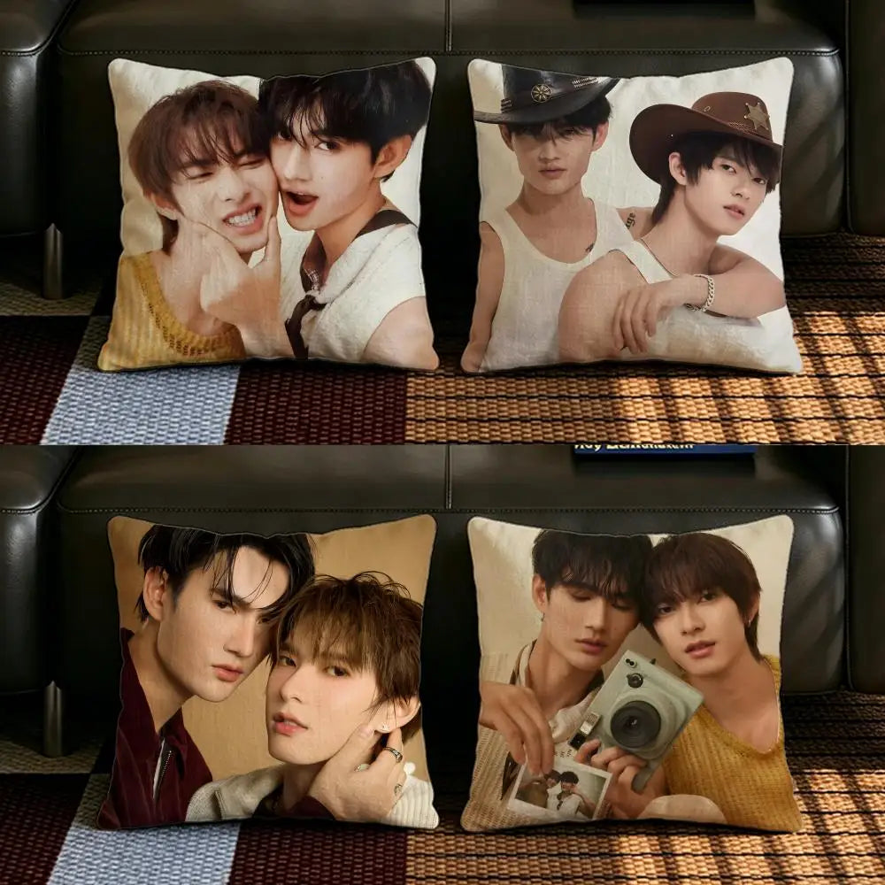 Cartoon Linen Cushion Cover – Pillow Cover for Sofa & Bedroom Linen Cushion Cover Axl