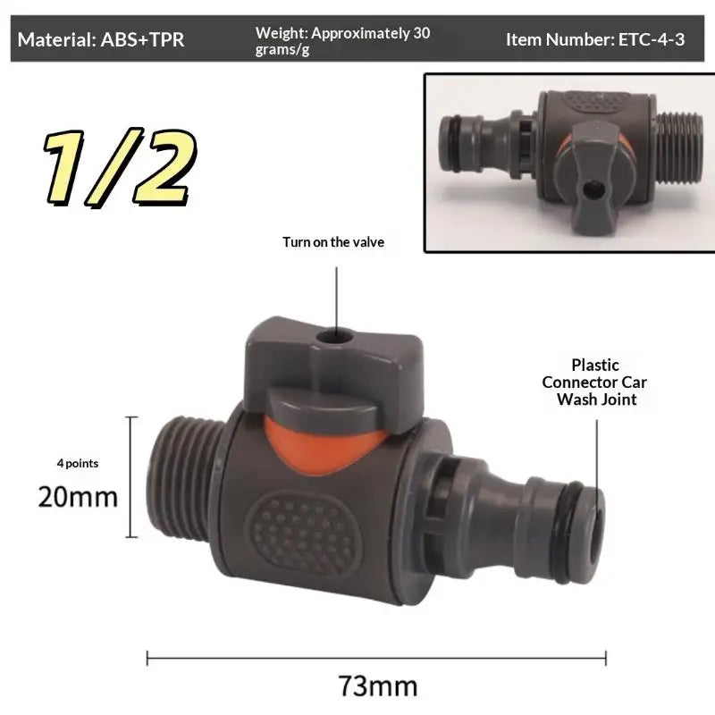 PVC IBC Water Tank Adapter with Valve – Rainwater Connector Water Tank Adapter Axl A