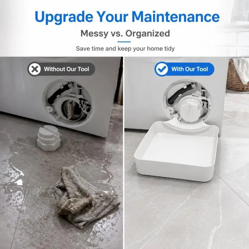 Washing Machine Drain Tray – 3D Printed PLA Overflow Catcher Laundry Drain Tray Axl