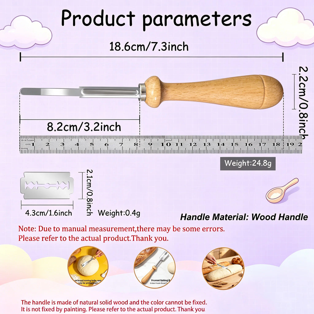Bread Lame – Stainless Steel Dough Scoring Tool for Bakers Bread Scoring Tool Axl
