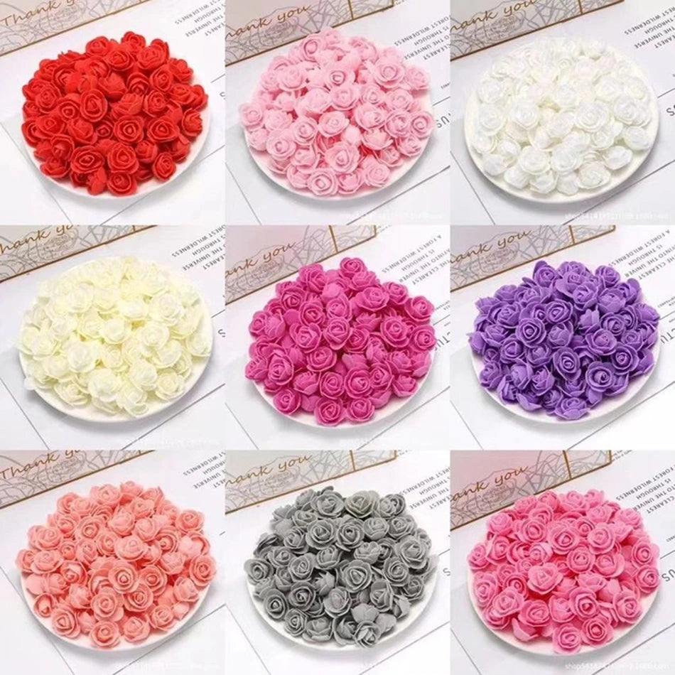 PE Foam Artificial Rose Flower Heads | Wedding & Party Decor Artificial Flower Heads Axl