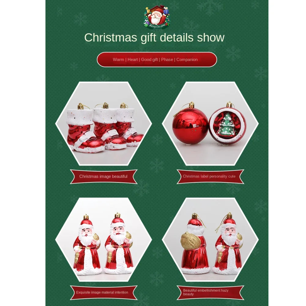 Santa Claus Christmas Tree Ornament – DIY Gift Box Pendant Christmas Tree Ornament Axl