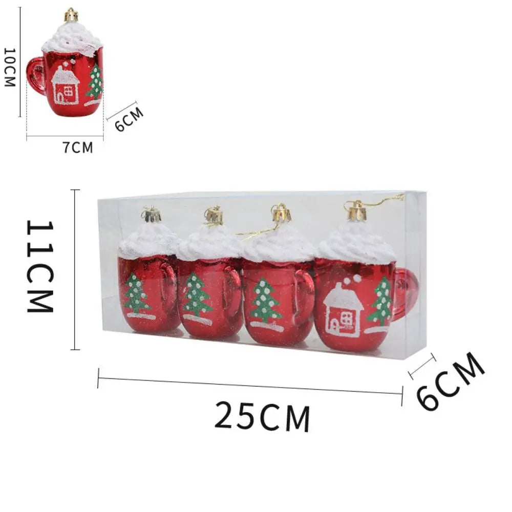 Red Electroplated Christmas Ornaments – Pinecone, Acorn & Owl Christmas Ornaments Axl