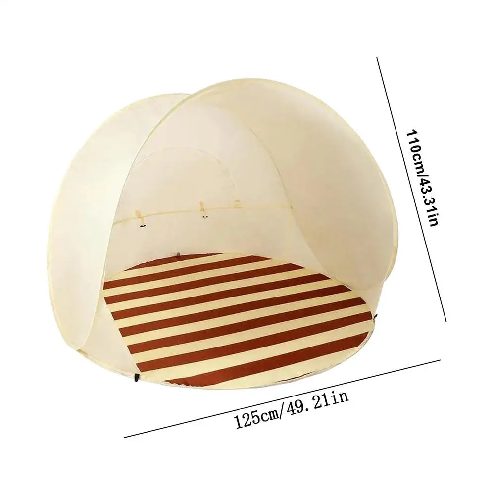 Pop-Up Beach Tent 3-4 Person | UPF 50+ Sun Shelter Canopy Pop-Up Beach Tent Axl As show