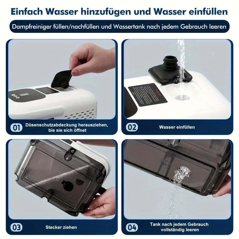 BALASHOV 2500W Handheld Steam Cleaner – Home, Kitchen & Car Handheld Steam Cleaner Axl