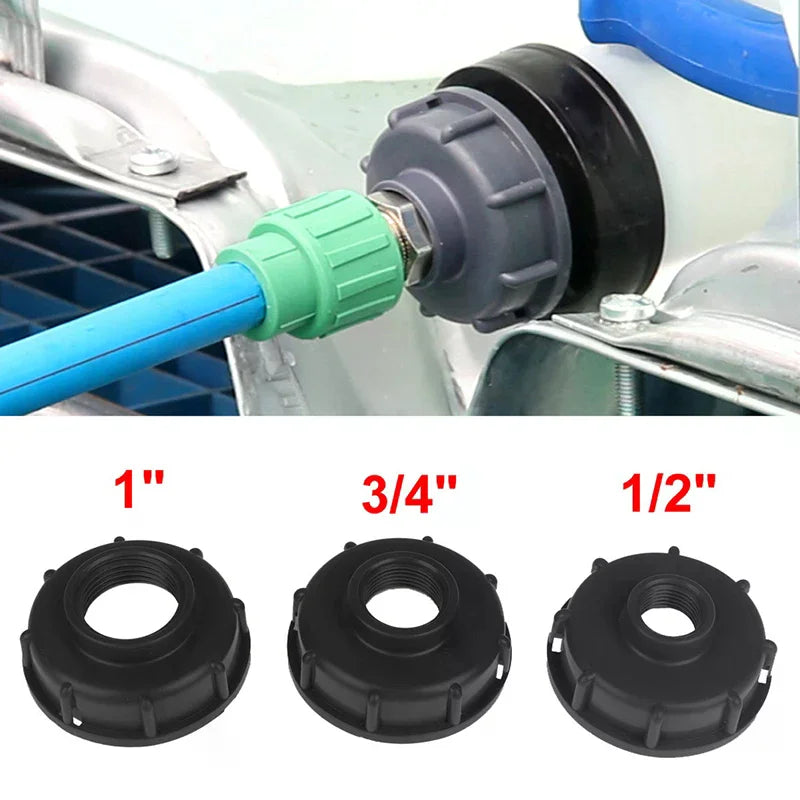 S60X6 IBC Tank Adapter 1/2" 3/4" 1" Coarse Thread Connector IBC Tank Fitting Axl