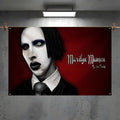 Marilyn Manson Flag – Wall Banner for Bedroom & Concert Decor Wall Art Banner Axl White3 120x180cm