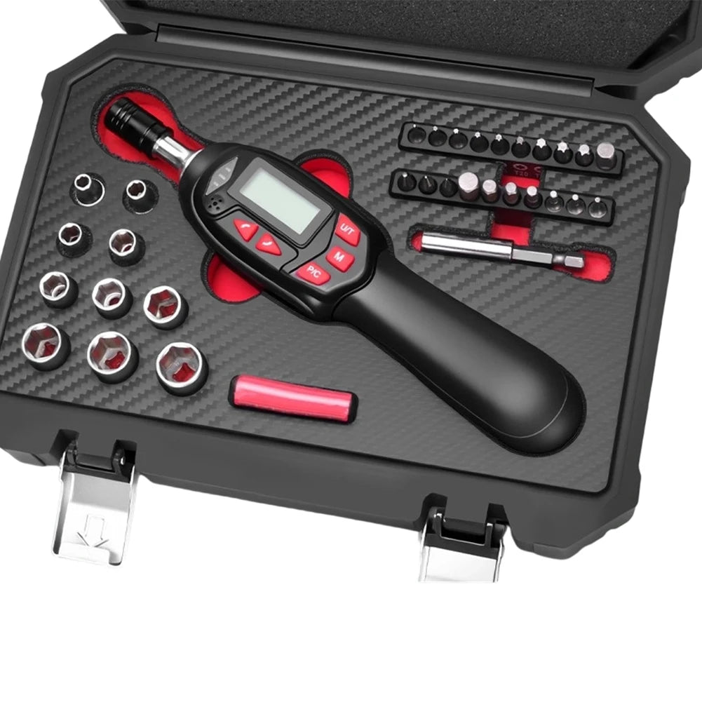 Digital Torque Wrench Set 1/4" Drive 0.08–8 Nm | 32-Piece Kit Digital Torque Wrench Axl type B China Mainland