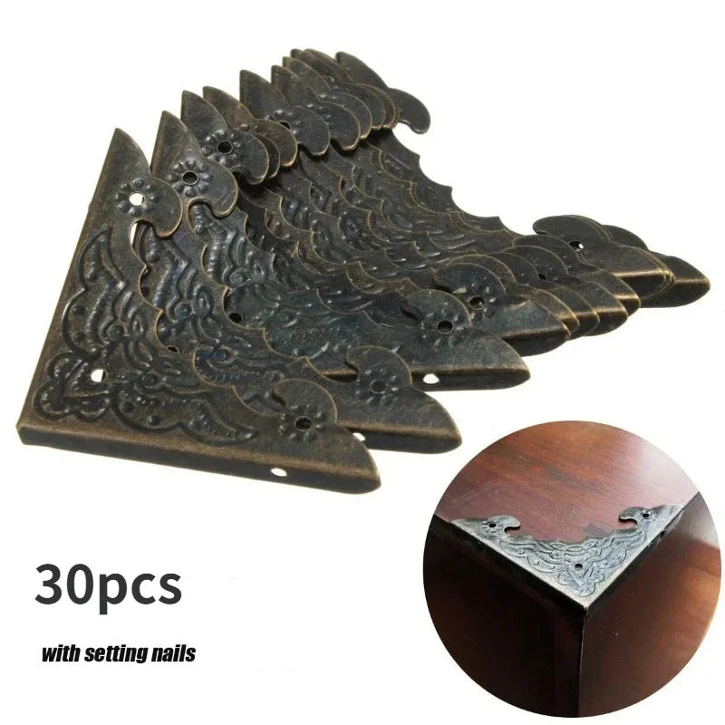 30 Pcs Bronze Metal Corner Protectors for Books, Albums & DIY Corner Protectors Axl 30pcs