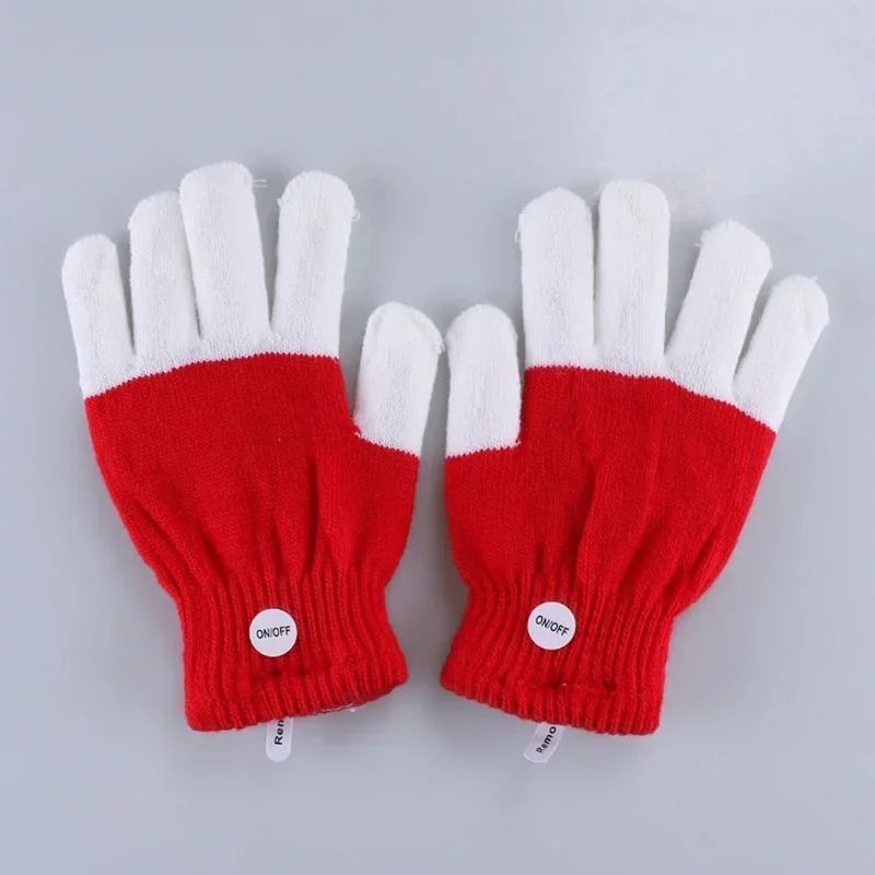 LED Glowing Gloves – Light-Up Fingertip Flash Party Gloves LED Party Gloves Axl