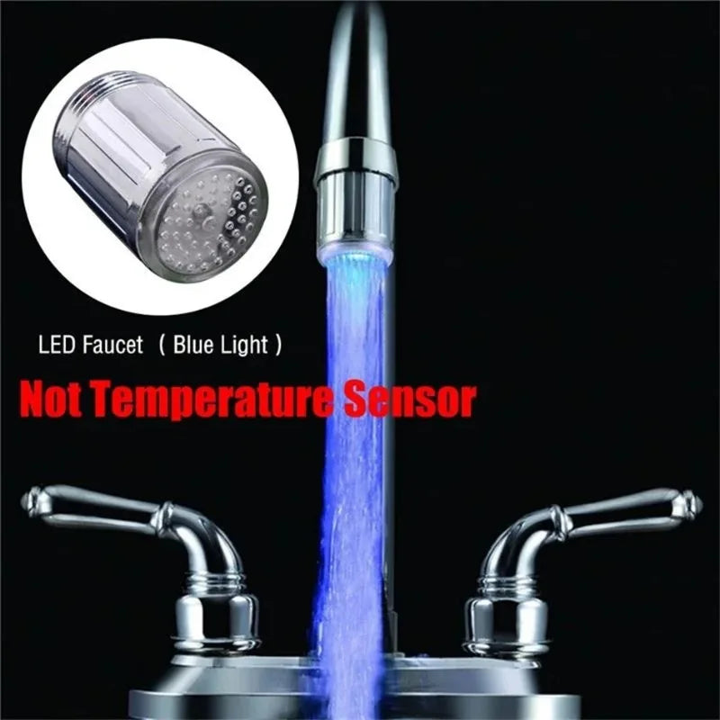 3-Color LED Faucet Aerator – Glow Water-Saving Tap Nozzle LED Faucet Aerator Axl