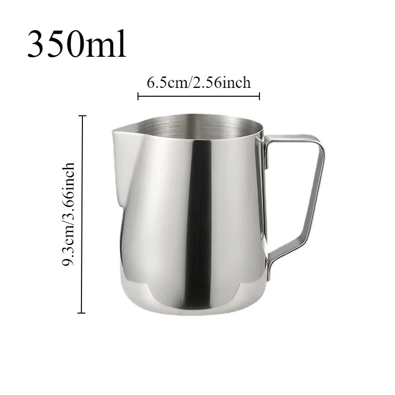 Latte Art Milk Frothing Pitcher 100/350/600ml – Stainless Steel Milk Frothing Pitcher Axl 350ml