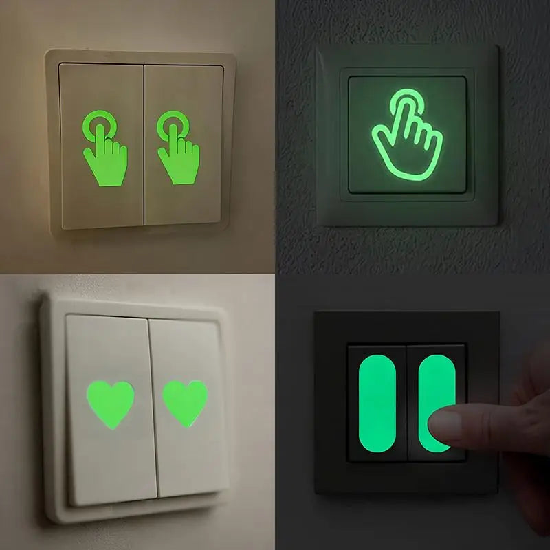 Glow in the Dark Stickers for Switches, Stairs & Motorcycle Glow Decal Stickers Axl