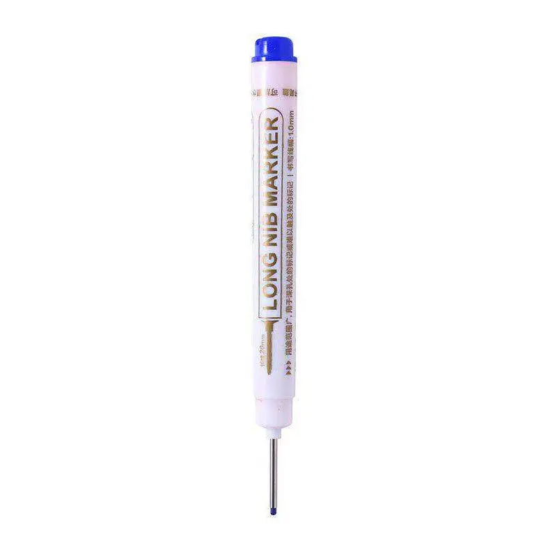 Deep Hole Long Needle Marker Pen – Waterproof 20mm Tip Deep Hole Marker Pen Axl Blue