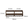 Wooden Mini Wine Rack Figurine – Dollhouse Shelf Ornament Decorative Figurine Axl Walnut Wood Color
