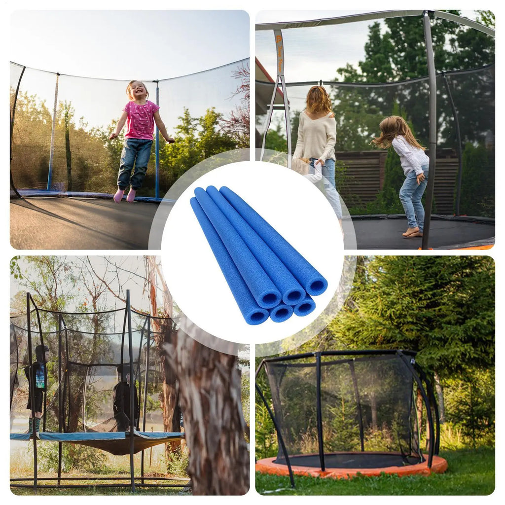 6-Pack Trampoline Foam Pole Protector Sleeves | PE Foam Covers Trampoline Pole Covers Axl