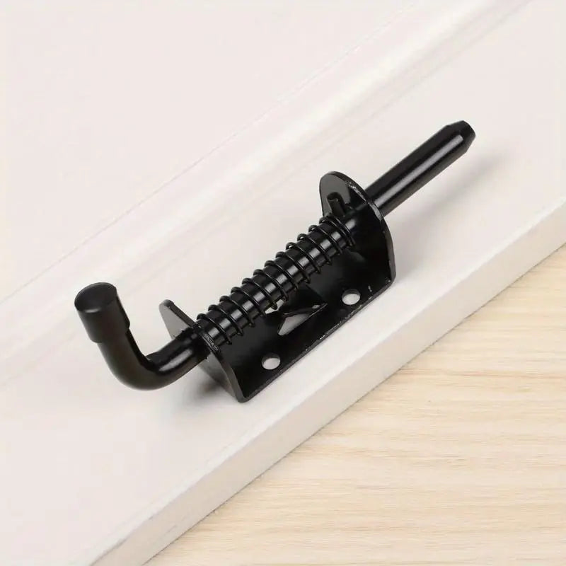 2-Pack Spring Loaded Barrel Bolt Gate Latch – Heavy Duty Lock Door Barrel Bolt Latch Axl