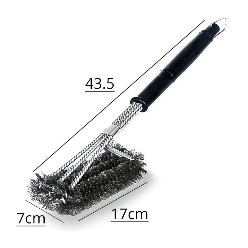 Leeseph Bristle-Free BBQ Grill Brush | Stainless Steel Cleaner BBQ Grill Brush Axl G