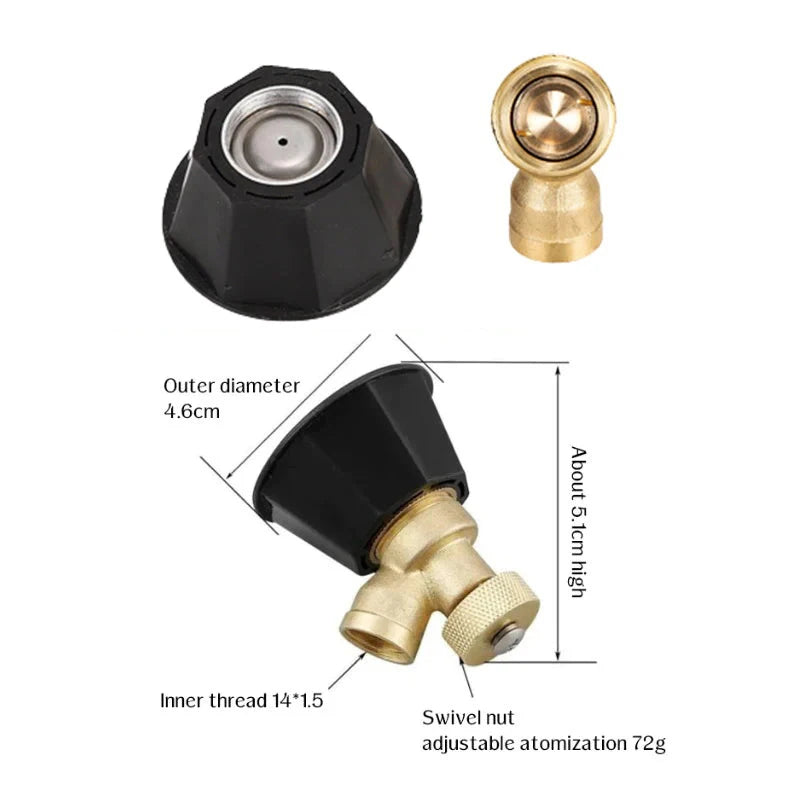 Adjustable Air Vortex High-Pressure Garden Sprayer Nozzle Garden Sprayer Nozzle Axl