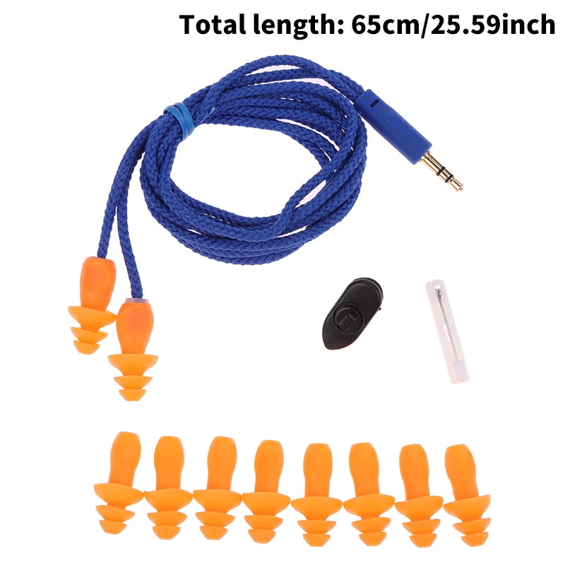 Industrial Noise Reduction Earplugs – Reusable Silicone Work Ear Protection Industrial Earplugs Axl 65CM