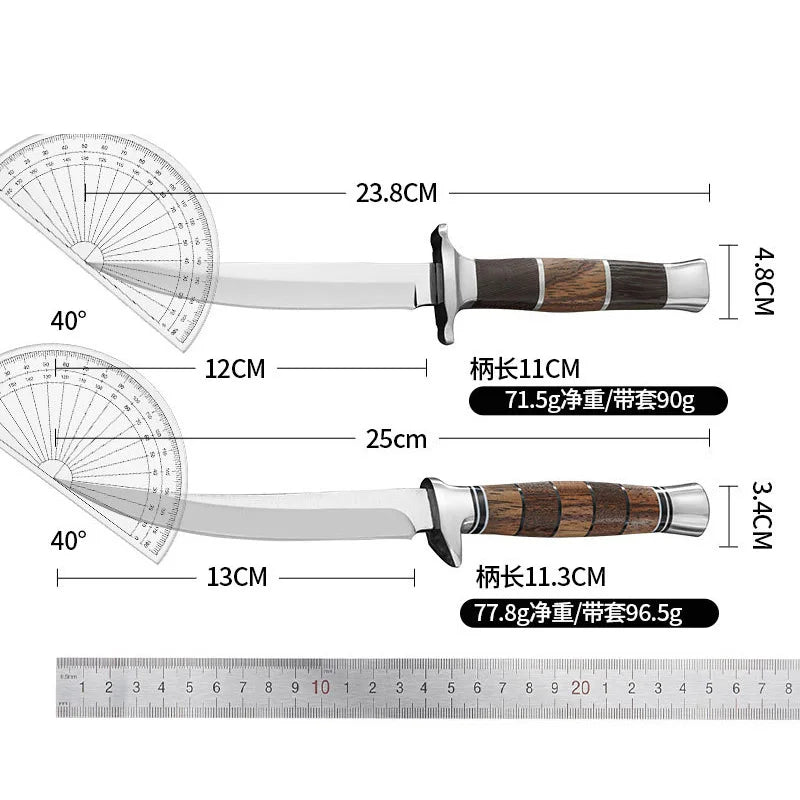 XUAN FENG D2 Steel Boning & Butcher Knife – Wood Handle Butcher & Boning Knife Axl