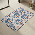 Tropical Palm Diatomite Bath Mat – Quick Dry & Anti-Slip Diatomite Bath Mat Axl White4 40x60cm