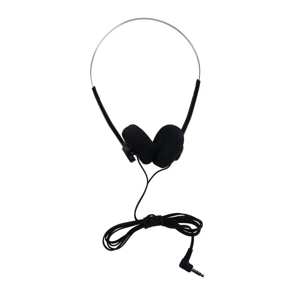 Vintage Retro Over-Ear Wired Headphones 3.5mm – 80s 90s Wired Headphones Axl Black