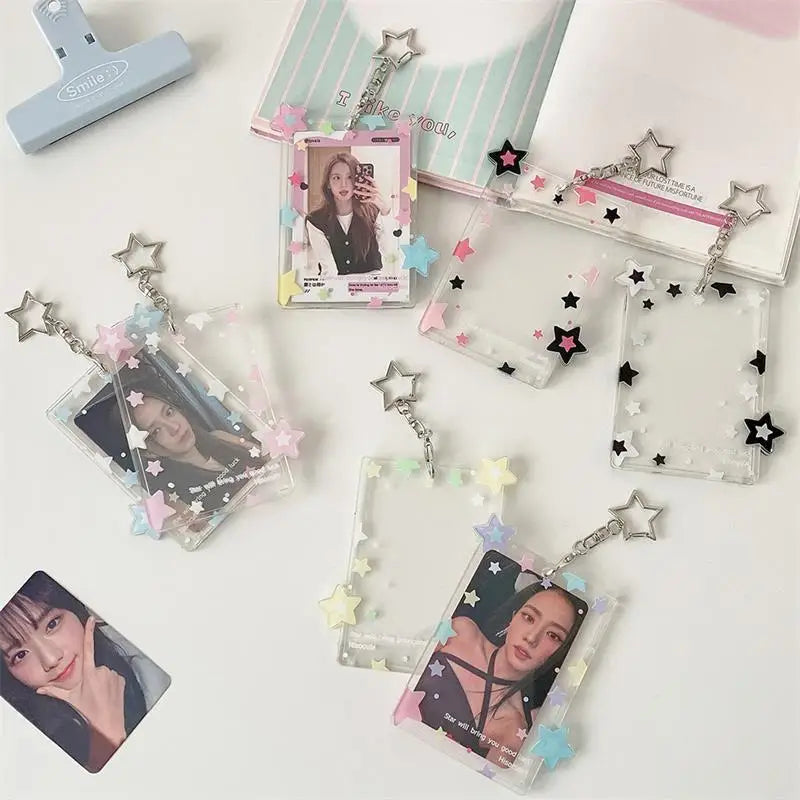 Star Photocard Holder 3 Inch – Acrylic Card Display Pendant Photocard Holder Axl