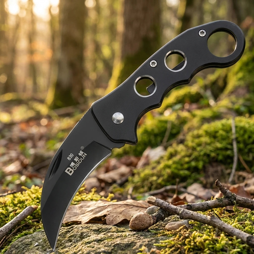Folding Stainless Steel Multi-Purpose Camping & Fruit Knife Folding Camping Knife Axl