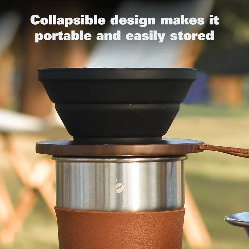 Foldable Silicone Coffee Filter – Reusable Pour Over Dripper Coffee Filter Dripper Axl