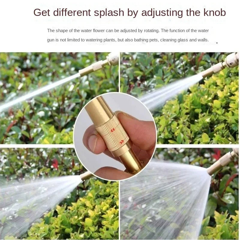 Brass High Pressure Garden Hose Spray Nozzle & Quick Connect Garden Spray Nozzle Axl