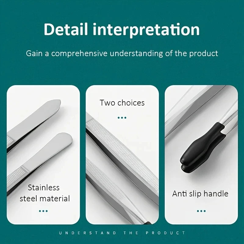 PVC Coated Stainless Steel Precision Tweezers – Non-Scratch Tip Precision Tweezers Axl