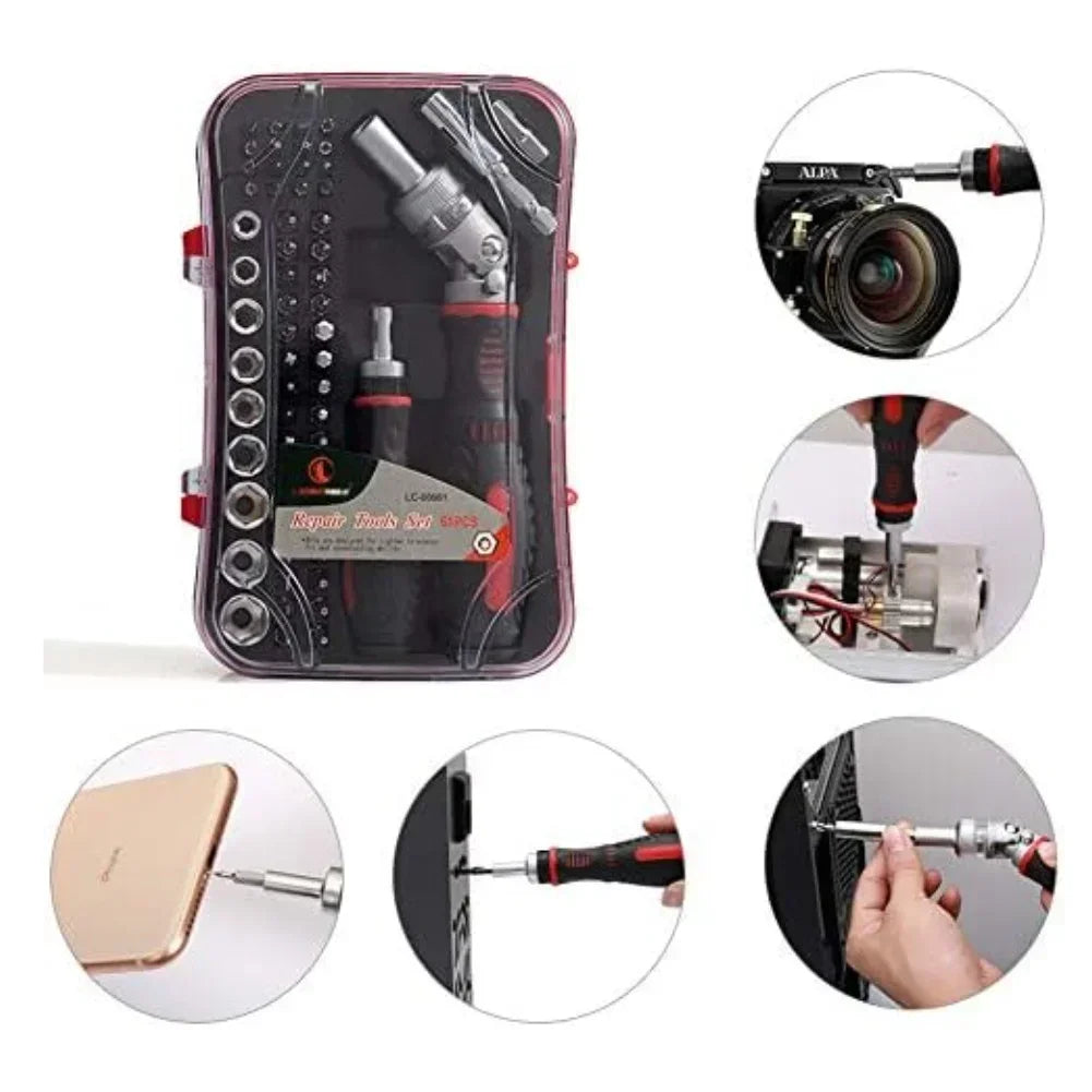 Ratcheting Screwdriver Set – Magnetic Bits & Sockets Kit Ratcheting Screwdriver Set Axl