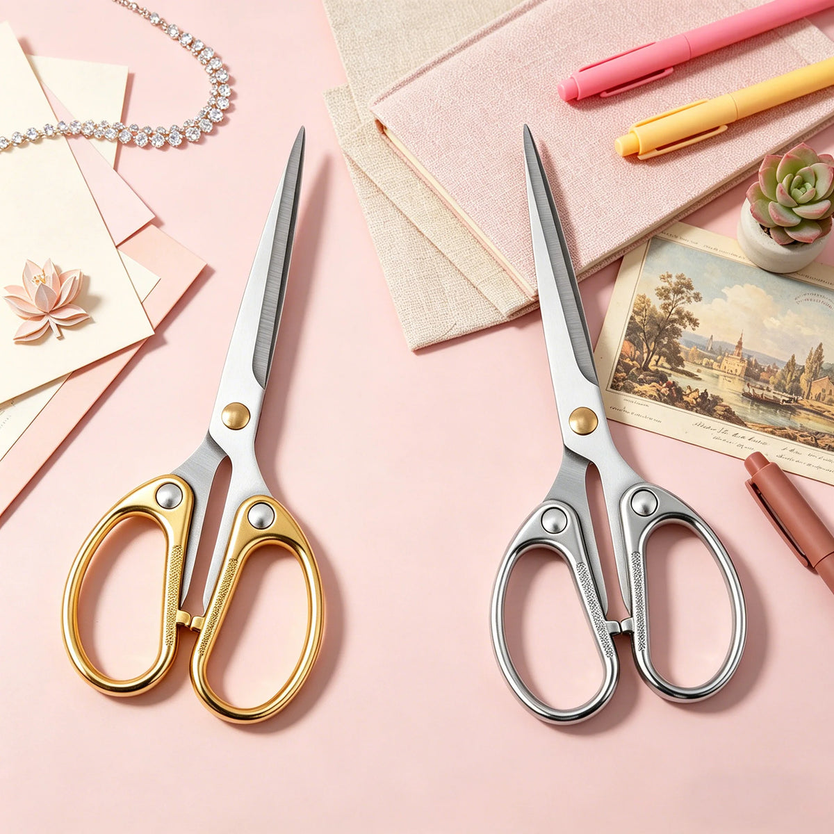 Premium Handmade Craft Scissors – Embroidery & Tailor Sewing Craft Scissors Axl Scissors-2PCS