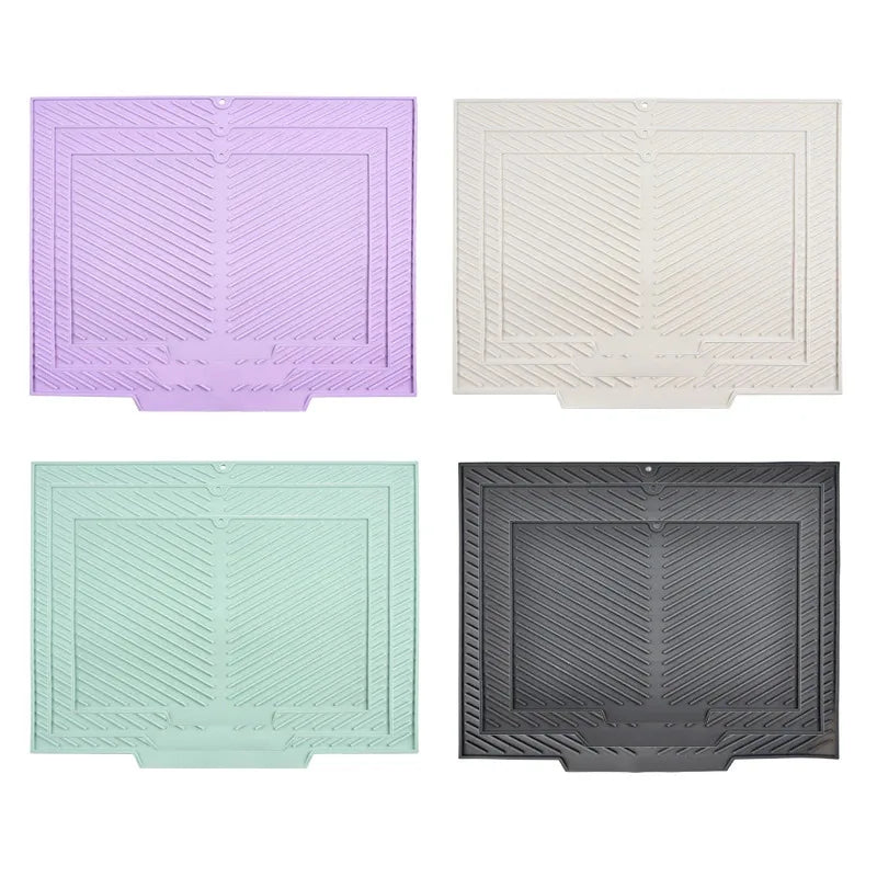 Silicone Draining Drying Mat – Non-Slip Kitchen Dish Pad Kitchen Drying Mat Axl