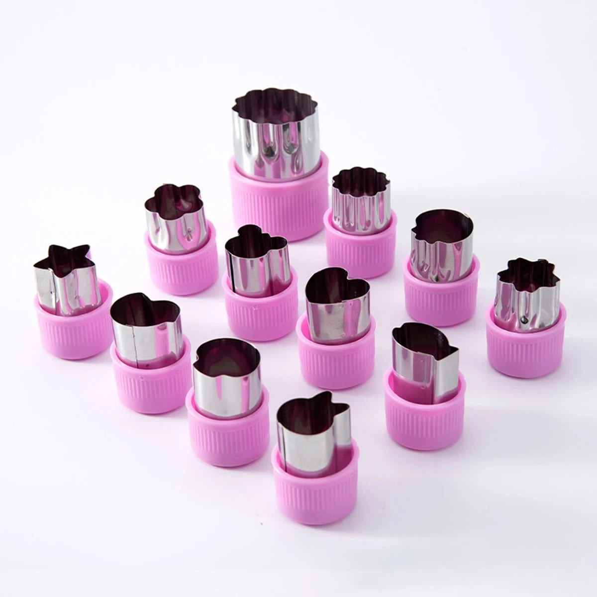 Leeseph 12-Piece Mini Cookie Cutter Set – Stainless Steel Cookie Cutter Set Axl Purple 1