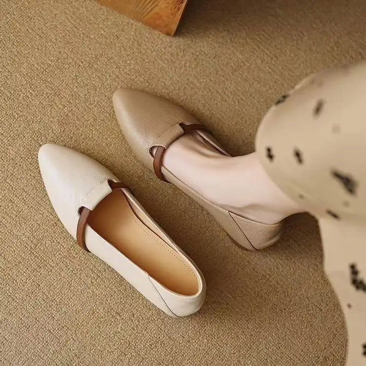 Women's Square Heel Slip-On Pumps | Lightweight Office Shoes Square Heel Pumps Axl