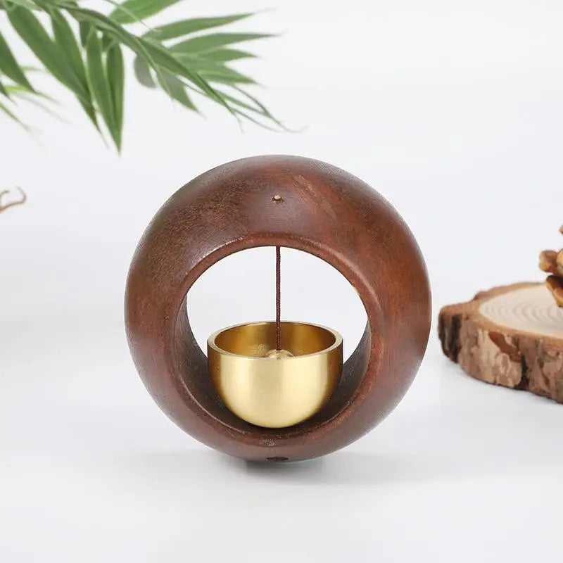 Black Walnut Wood Magnetic Doorbell – Entry Chime Decor Decorative Doorbell Axl