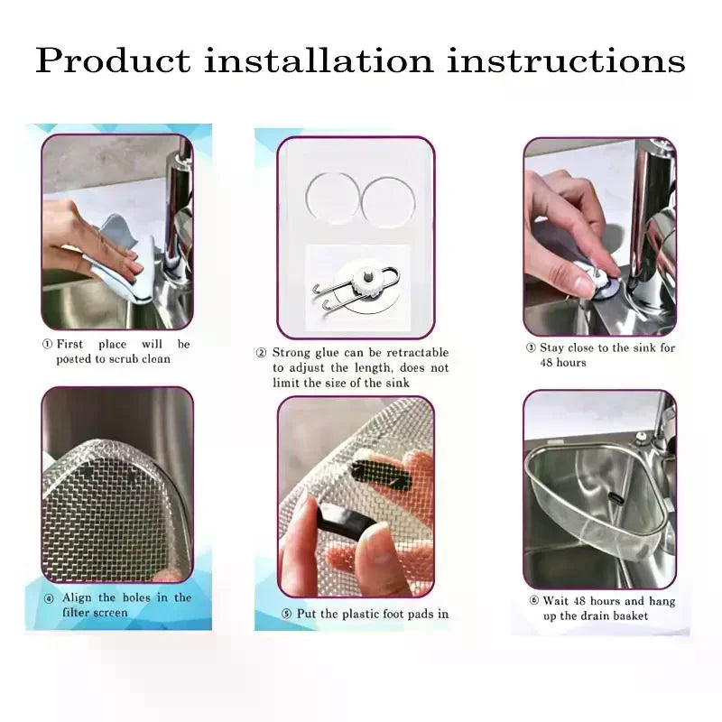 Stainless Steel Triangle Sink Drain Basket & Corner Filter Sink Drain Basket Axl
