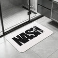Fishing Logo Diatomite Bath Mat – Quick Dry & Anti-Slip Diatomite Bath Mat Axl White3 30x45cm