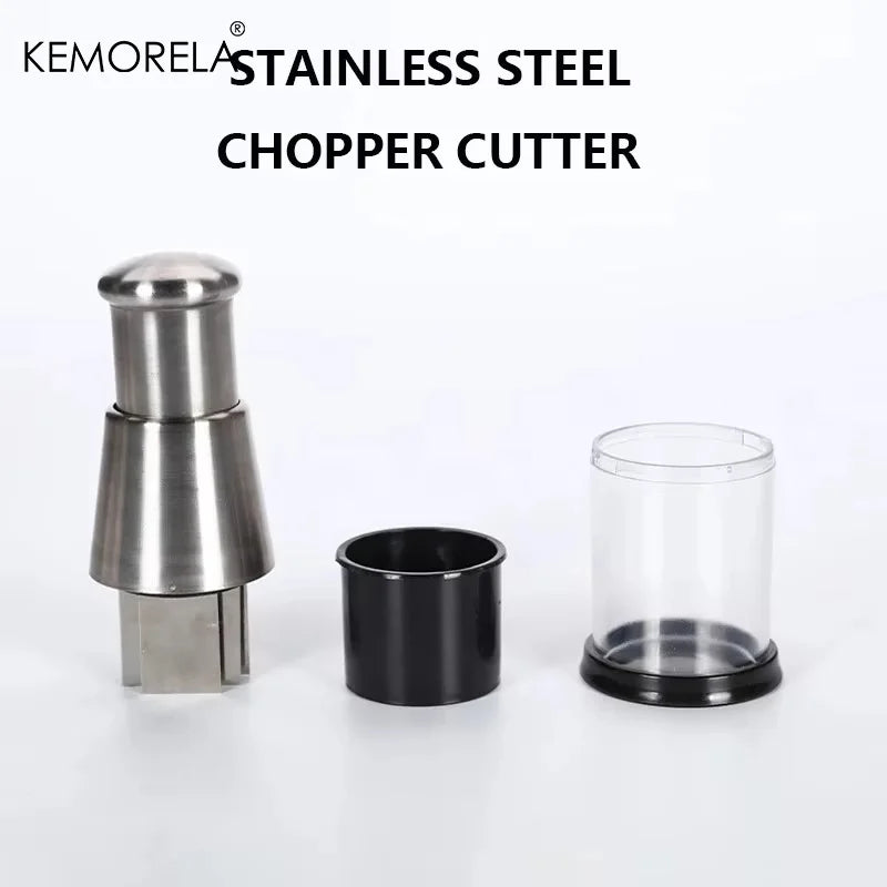 KEMORELA Manual Garlic Press & Veggie Chopper – Stainless Steel Garlic Press Chopper Axl